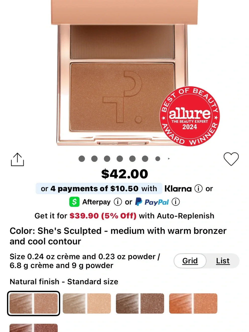 Patrick Ta Major Sculpt Creme Contour & Powder Bronzer Duo- She’s Sculpted